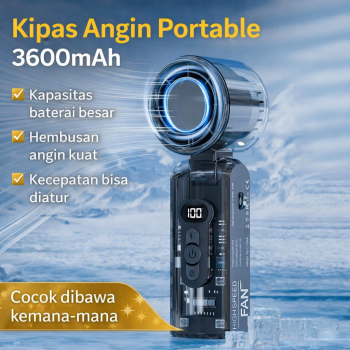ManchiMi Kipas Angin Portable Genggam Turbo Mini Cooling Fan 3600mAh - FC8