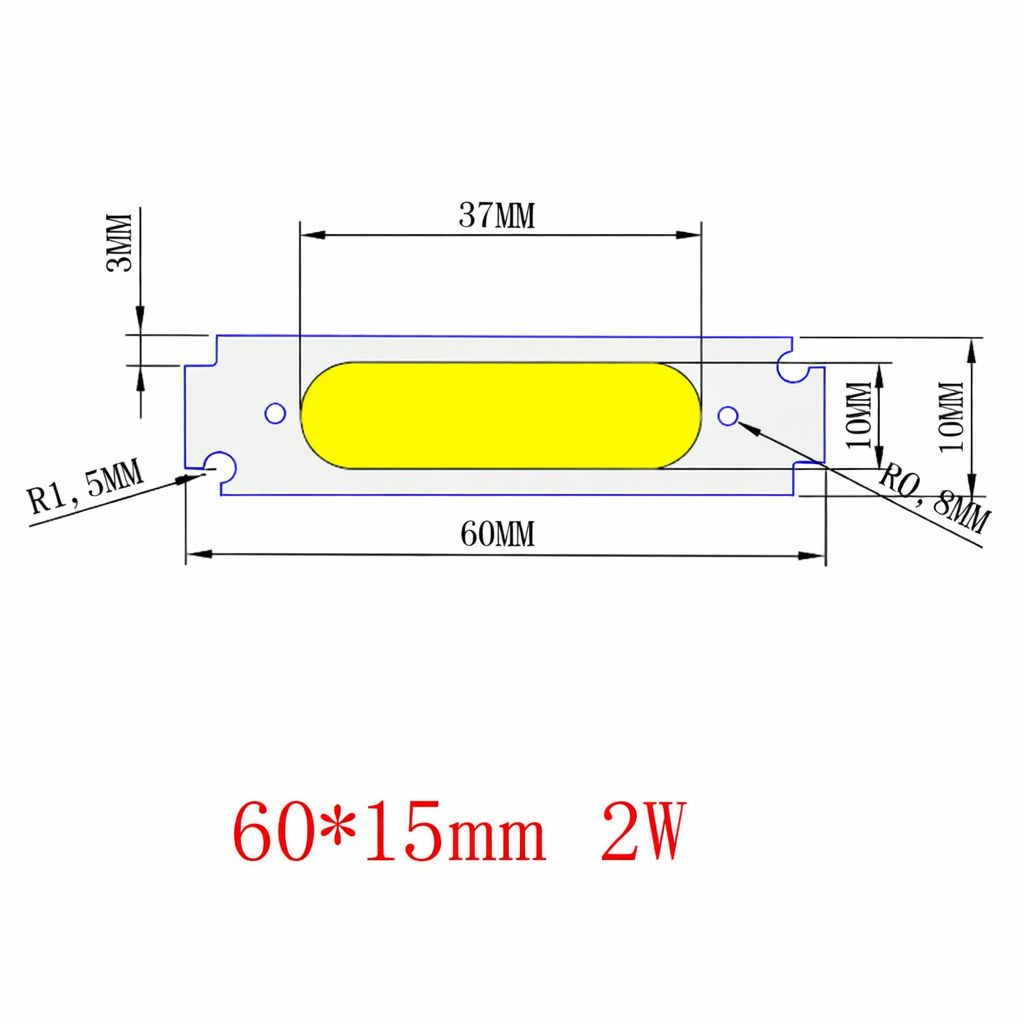 Ovicart Chip LED Lampu COB Car Interior Desk Lamp 4000-4400K 12V 2W - HO60 Gambar produk Ovicart Chip LED Lampu COB Car Interior Desk Lamp 4000-4400K 12V 2W - HO60