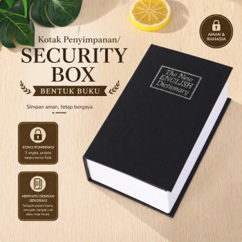 Gambar produk TaffGUARD Kotak Buku Kamus Hidden Safety Box Book Password Lock Size S - KB-10P
