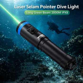 XTAR Laser Selam Pointer Dive Light Long Green Beam 2000M IPX8 - DL1 KT