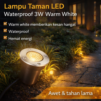San Xin Lampu Taman LED Tanam Ground Light Waterproof 3W Warm White - SX120
