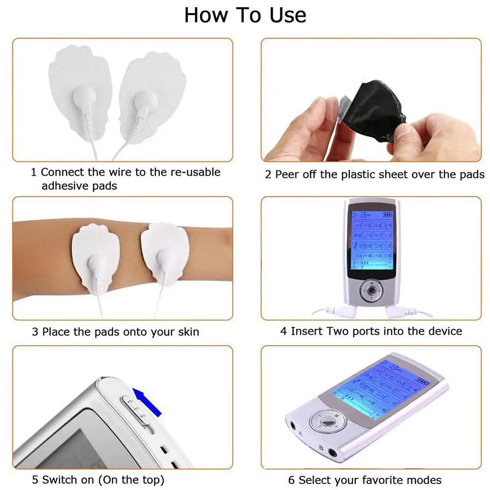 TaffOmicron Alat Pijat Elektrik Akupuntur Tempel TENS EMS 16 Mode - MH-2000 Gambar produk TaffOmicron Alat Pijat Elektrik Akupuntur Tempel TENS EMS 16 Mode - MH-2000