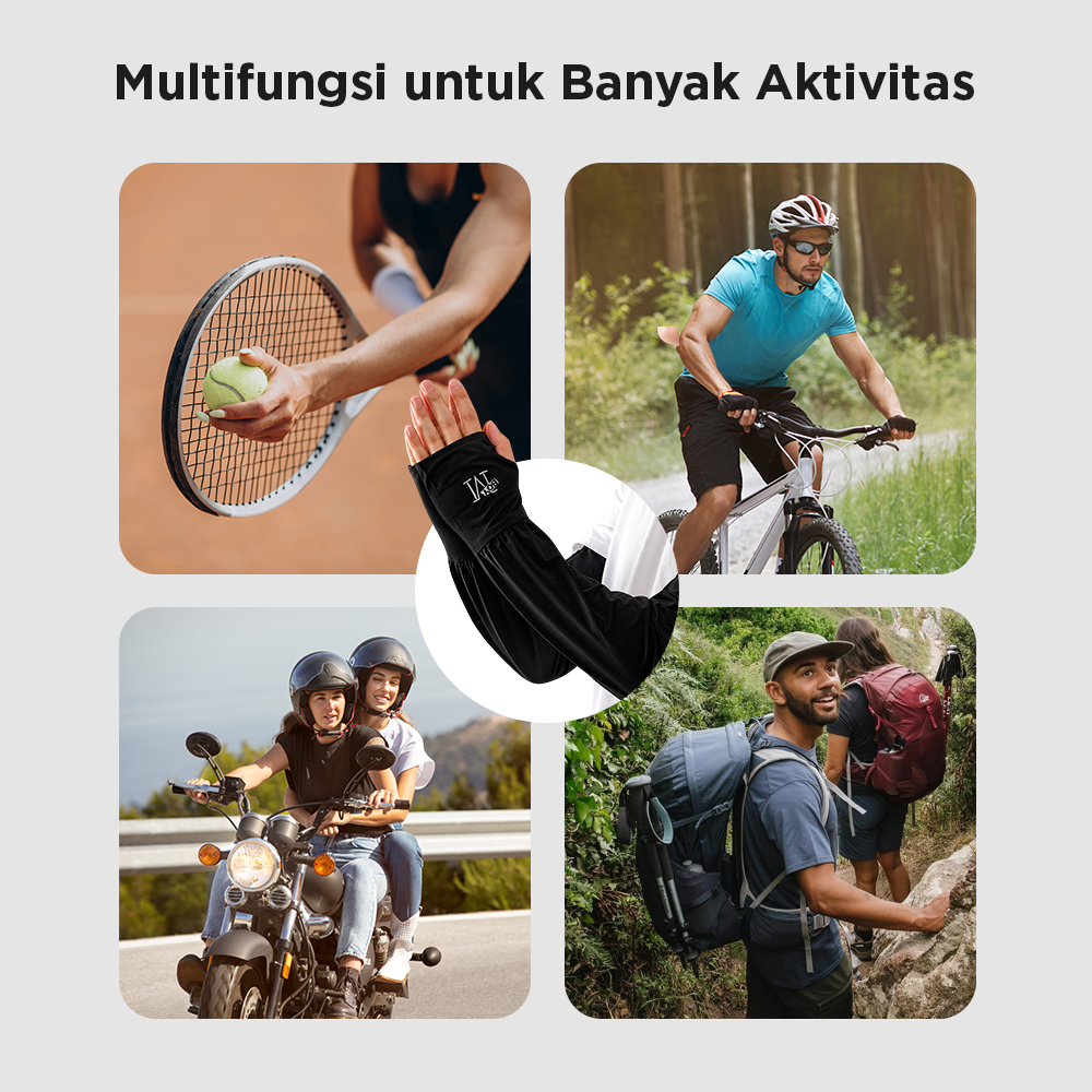 BOYM Manset Sarung Pelindung Tangan Lengan Sleeves UV Protection - GB184 Gambar produk BOYM Manset Sarung Pelindung Tangan Lengan Sleeves UV Protection - GB184 - 4