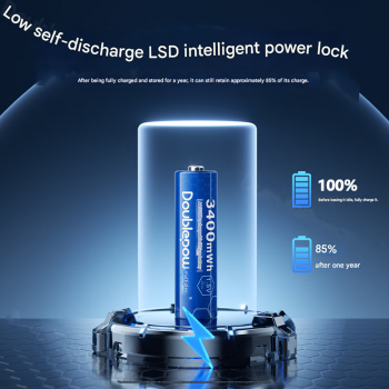 Gambar produk Doublepow Baterai Rechargeable AA Type C 3400mWh 1.5V 1 PCS - DP-4000