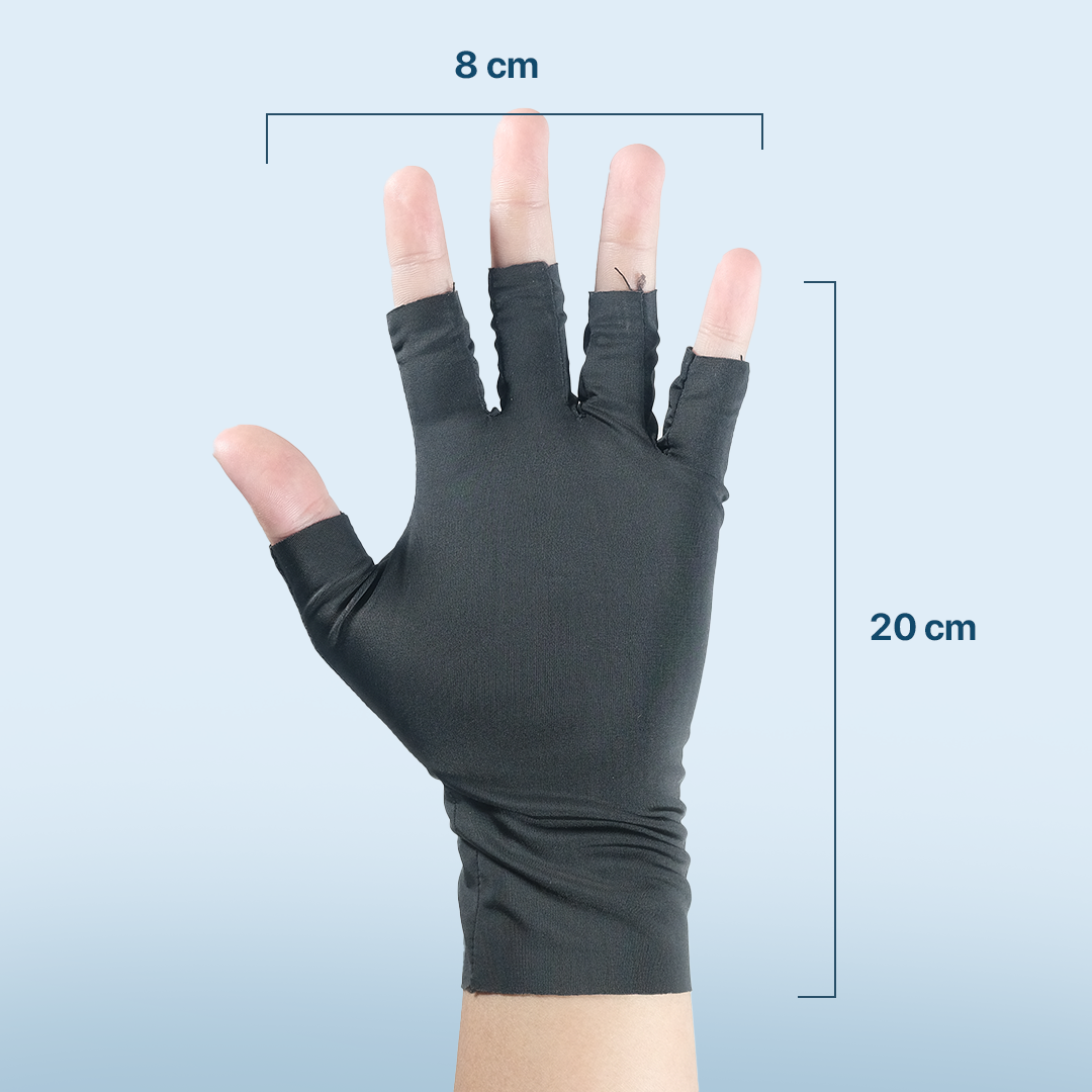 MALSHI Sarung Tangan Anti UV Sunscreen Gloves Nail Art - MS31 Gambar produk MALSHI Sarung Tangan Anti UV Sunscreen Gloves Nail Art - MS31 - 8