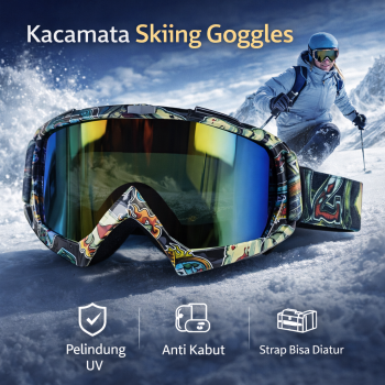 PHMAX Kacamata Helm Motor Goggles UV400 Protection Windproof - A4