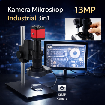 Gambar produk YIZHAN Kamera Mikroskop Industrial 3in1 LED Digital HD Lens 13MP - YZ130