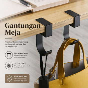 VILOYI Gantungan Meja Lepas-Pasang Portable Removable Table Hook 1 PCS - VL5