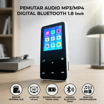 Gambar produk ZYZY MP3 Digital Audio Player MP4 Bluetooth 1.8 Inch HD 500mAh 8GB - SD-01/Cb2732