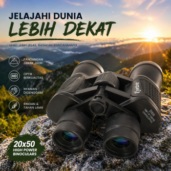 Gambar produk Eyebre Teropong Binocular Telescope Outdoor Paul Type BAK7 20X50 - PL2050-118 - 4