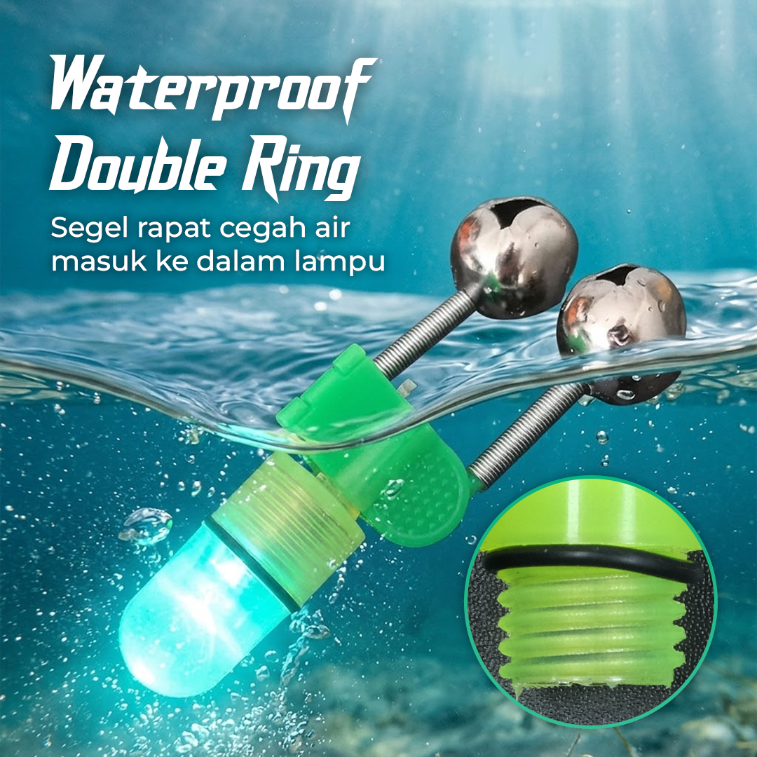 LUMOIS Lampu Pancing Joran LED Lonceng Luminous Waterproof - LM-10 Gambar produk LUMOIS Lampu Pancing Joran LED Lonceng Luminous Waterproof - LM-10 - 3