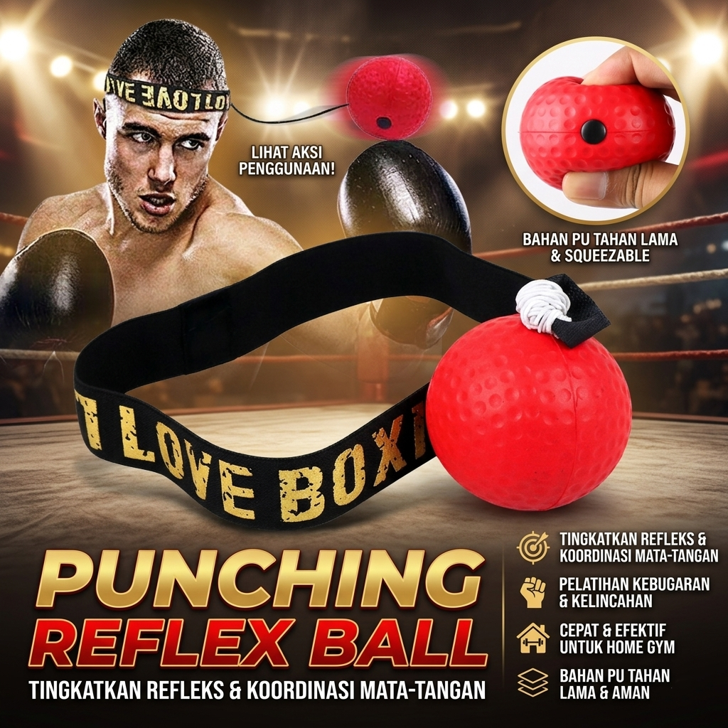 Jusenda Punching Reflex Ball Samsak Tinju Speed Punching - DS212 Gambar produk Jusenda Punching Reflex Ball Samsak Tinju Speed Punching - DS212 - Utama
