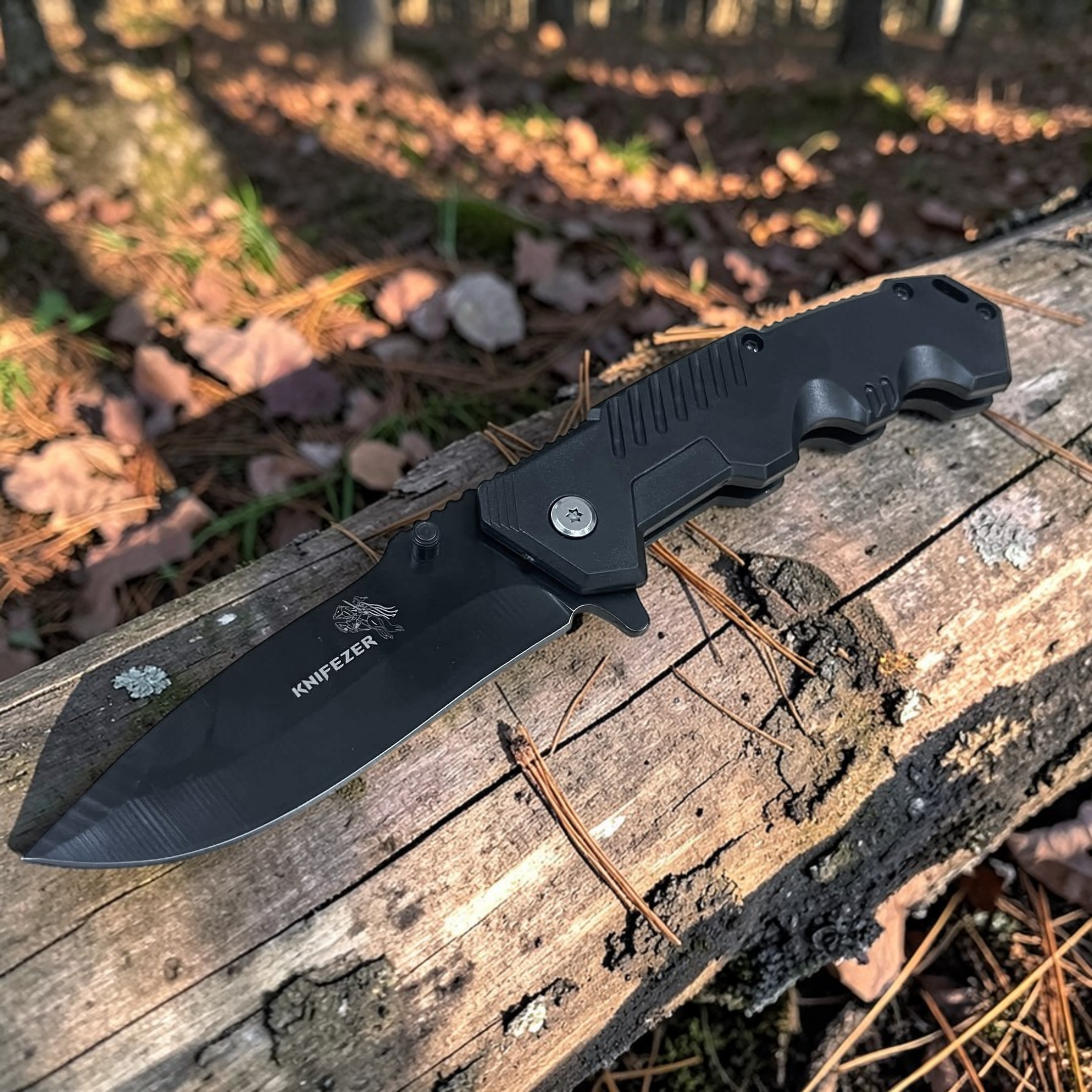 KNIFEZER Pisau Lipat Tactical Folding Knife Survival Camping EDC - SR-ZDD1 Gambar produk KNIFEZER Pisau Lipat Tactical Folding Knife Survival Camping EDC - SR-ZDD1