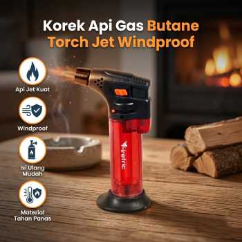 Firetric Korek Api Gas Butane Torch Jet Windproof - SK603