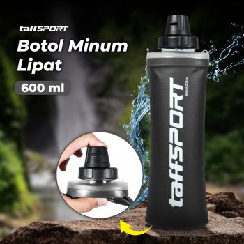 TaffSPORT Botol Minum Soft Flask Foldable Sport Water TPU 600ml - TS-60