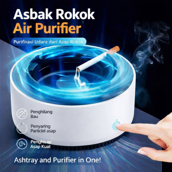 Pechos Asbak Rokok Air Purifier Smokeless Ashtrays Self Extinguishing - AS-08