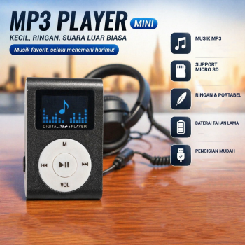 Gambar produk ZUCZUG Pod MP3 Player Mini TF Card dengan Klip dan Layar LCD - ZC10