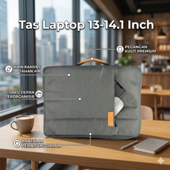 VALUEWIN Tas Laptop Sleeve Case Shock Absorbing Inner Bag 13-14.1 Inch - 6503