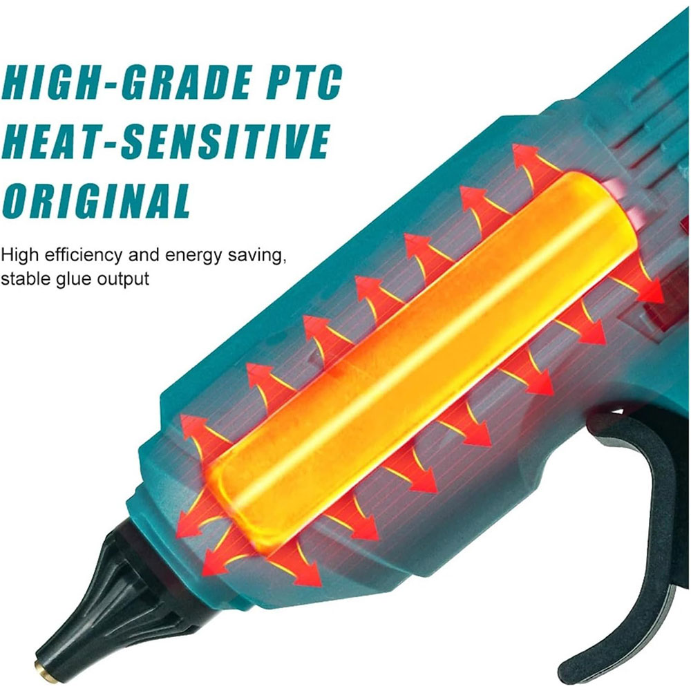 Taffware Glue Gun Hot Melt Heating Lem Tembak Pistol Panas 60W - QT-310 Gambar produk Taffware Glue Gun Hot Melt Heating Lem Tembak Pistol Panas 60W - QT-310