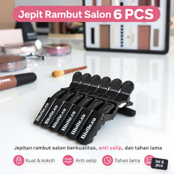 Gambar produk Biutte.co Jepit Rambut Salon Barber Hair Alligator Clip Grip 6 PCS - L05