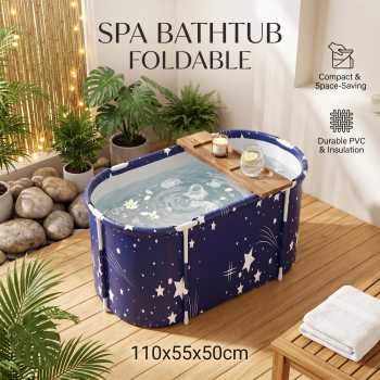 Gambar produk Xueqin SPA Bathtub Lipat Portable Adult Folding Bath 110x55x50cm - 18402