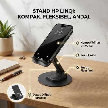 LinQi Stand HP Foldable 360 Rotating Portable Phone Holder - LQ03