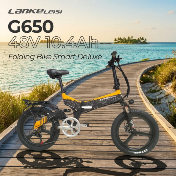 Lankeleisi Sepeda Listrik Lipat Folding E-Bike Smart Deluxe 48V 10.4Ah - G650