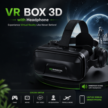 Gambar produk Shinecon 10.0 VR Box 3D Virtual Reality Glasses with Headphone - SC-G04EA