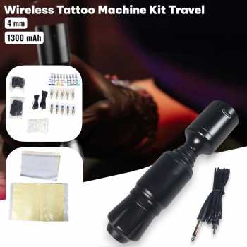 Cobbe Wireless Tattoo Machine Kit Travel 4mm 1300mAh with Cartridge - YL359