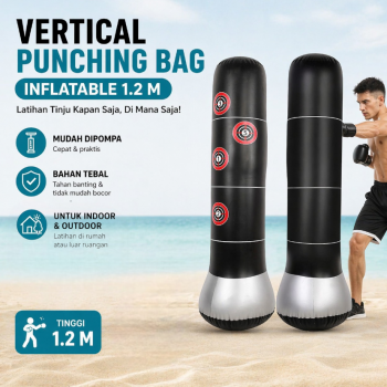 PUNCH Vertical Punching Bag Inflatable Samsak Tinju 1.2M - P-12