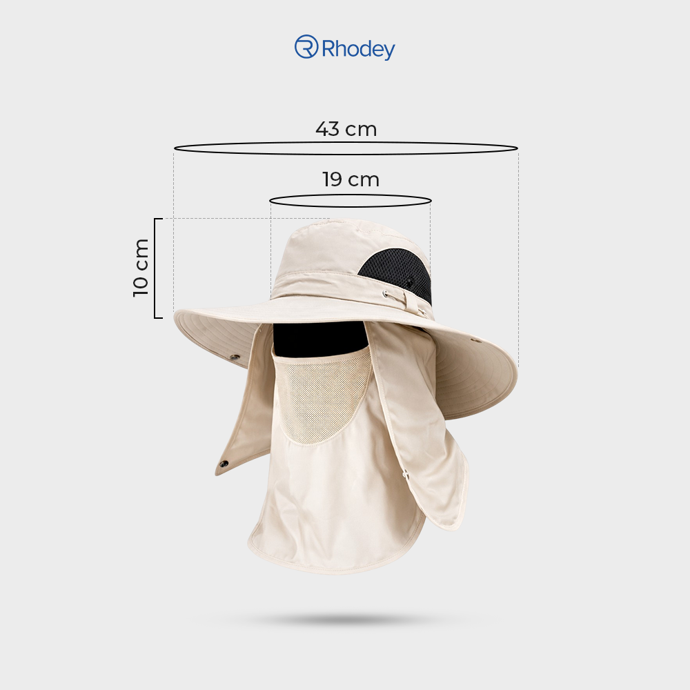 Rhodey Topi Rimba Outdoor Anti UV Waterproof Boonie Hat Polyester - JN335 Gambar produk Rhodey Topi Rimba Outdoor Anti UV Waterproof Boonie Hat Polyester - JN335 - 8