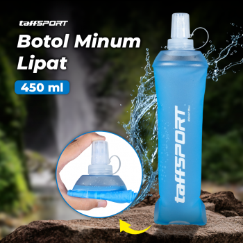 TaffSPORT Botol Minum Soft Flask Foldable Sport Water TPU 450ml - TFG-11