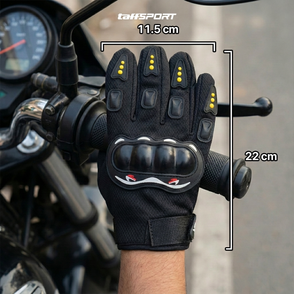 Gambar produk TaffSPORT Sarung Tangan Motor Touchscreen Anti Slip Protektor - MCS-02C