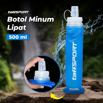TaffSPORT Botol Minum Soft Flask Foldable Sport Water TPU - TS-80