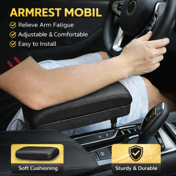 DE RAN FU Armrest Sandaran Tangan Rak Organizer Mobil - 6911