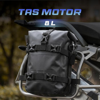 Blinkminds Tas Motor Touring Side Bumper Pannier Bag Waterproof 8L - BM07