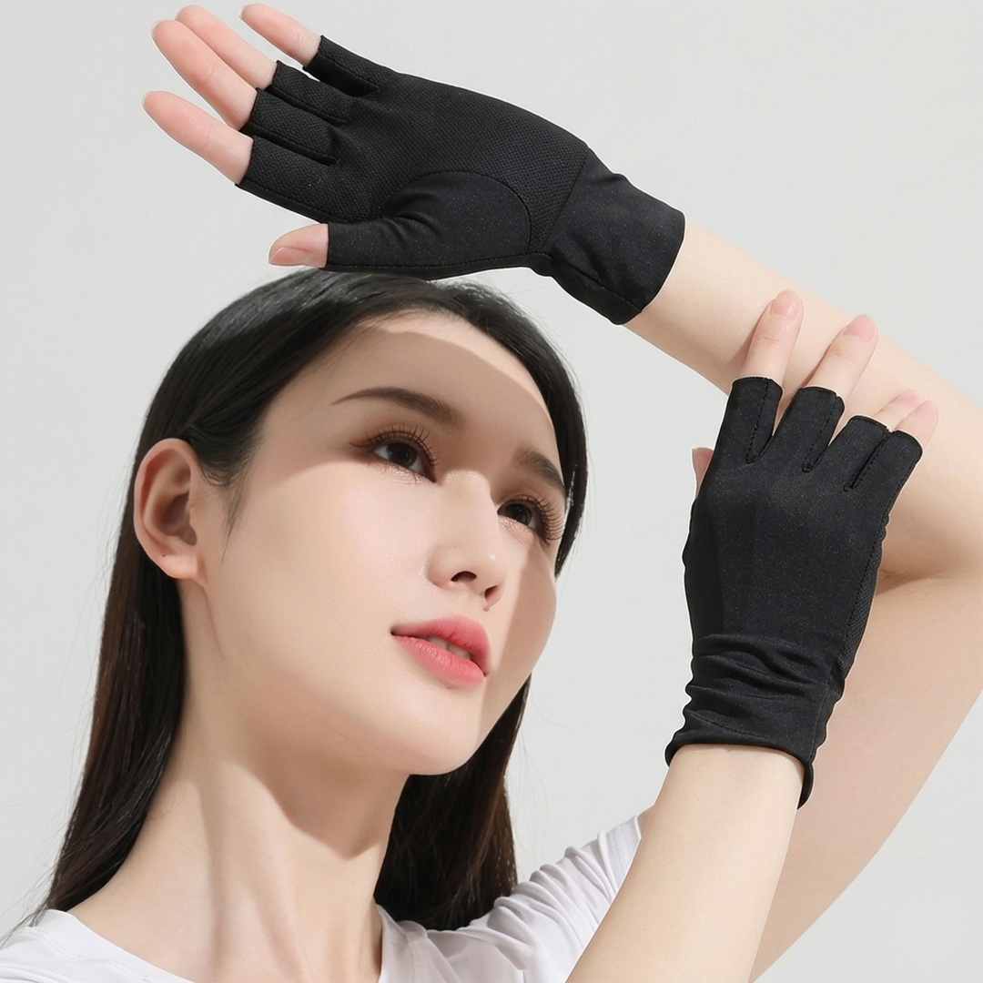 MALSHI Sarung Tangan Anti UV Sunscreen Gloves Nail Art - MS31 Gambar produk MALSHI Sarung Tangan Anti UV Sunscreen Gloves Nail Art - MS31 - 6