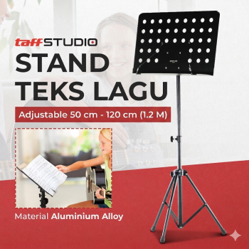 TaffSTUDIO Stand Partitur Sheet Musik Orchestra Tripod 39.8x26.5cm - FL-05R