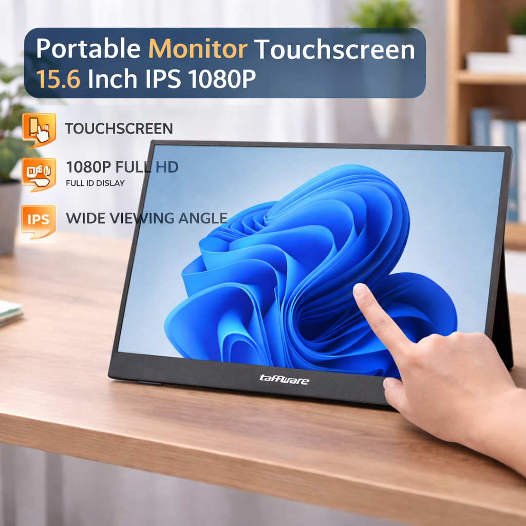 Taffware Portable Monitor Touchscreen 15.6 Inch IPS HD 1080P 60Hz - SJD1680 Gambar produk Taffware Portable Monitor Touchscreen 15.6 Inch IPS HD 1080P 60Hz - SJD1680 - Utama