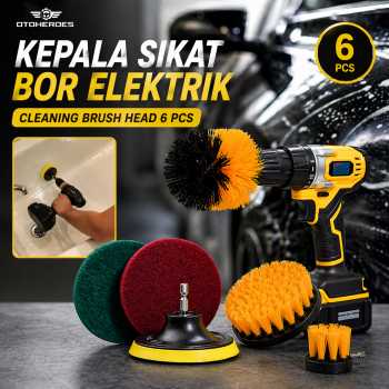 Gambar produk OTOHEROES Kepala Sikat Poles Mobil Elektrik Cleaning Brush Head 6 PCS - DB005