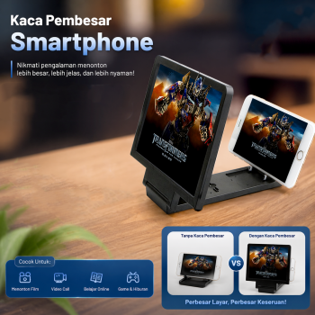 Gambar produk KKMOON Kaca Pembesar Layar Smartphone Foldable Magnifier Stand 5X - F1