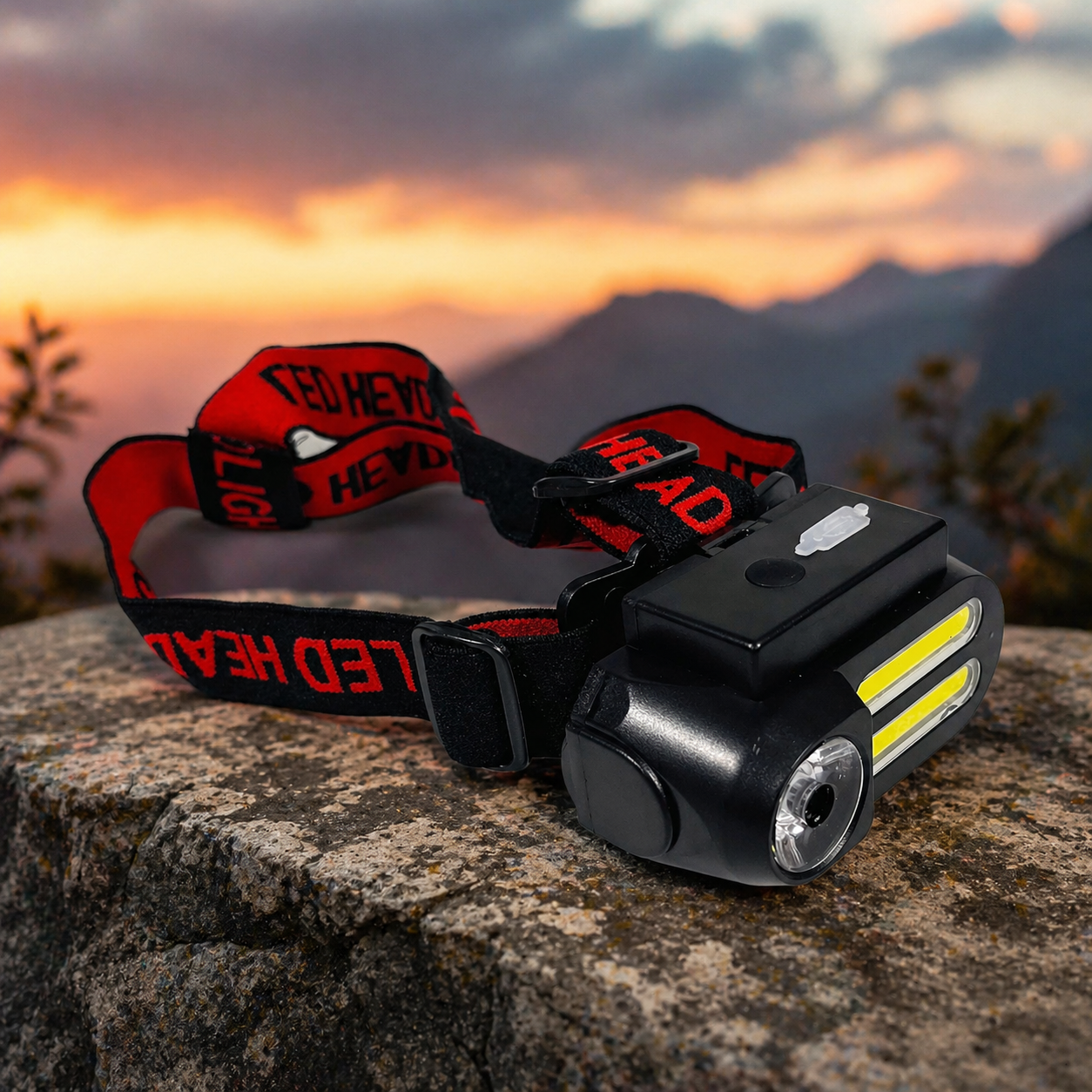 LELITEN Senter Kepala Headlamp Outdoor LED XPE dan 2xCOB Cool White - NF-611 Gambar produk LELITEN Senter Kepala Headlamp Outdoor LED XPE dan 2xCOB Cool White - NF-611 - 1