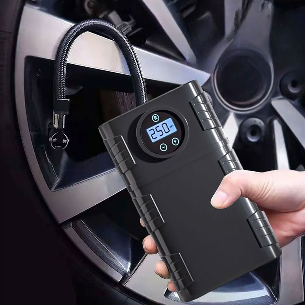 Fityle Pompa Ban Elektrik Portable Air Compressor 120W 3000mAh - EG316 Gambar produk Fityle Pompa Ban Elektrik Portable Air Compressor 120W 3000mAh - EG316 - 1