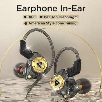 QKZ Earphone In-Ear Wired 3.5mm Detachable HiFi Stereo Sound with Mic - AK3