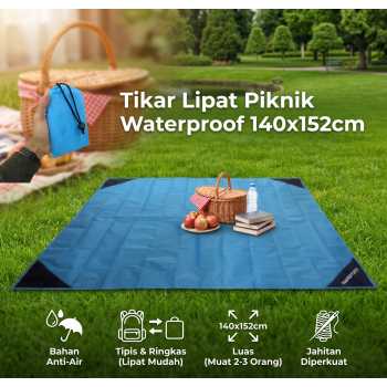 Gambar produk TaffSPORT Tikar Lipat Matras Camping Piknik Waterproof Mat 140x152cm - FS-007