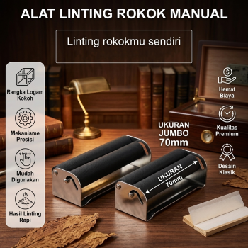 Gambar produk HONEYPUFF Alat Linting Rokok Manual Cigarette Tobacco Roller 10 x 70mm - TN900