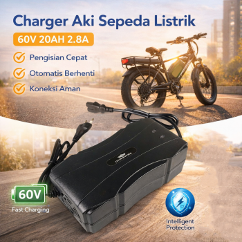OTOHEROES Charger Aki Sepeda Listrik Battery Charger 60V 20AH 2.8A - BEI60
