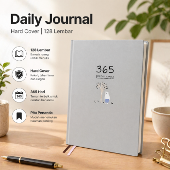 DingDongTu Buku Diary 365 Hari Daily Journal Hard Cover 128 Lembar - DDT-4083
