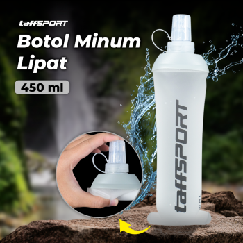 TaffSPORT Botol Minum Soft Flask Foldable Sport Water TPU 450ml - TFG-11
