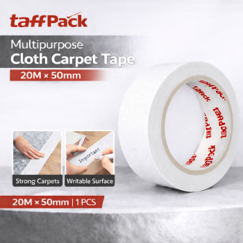 TaffPACK Lakban Kain Karpet Multifungsi Adhesive Cloth Tape Writable - 23OU
